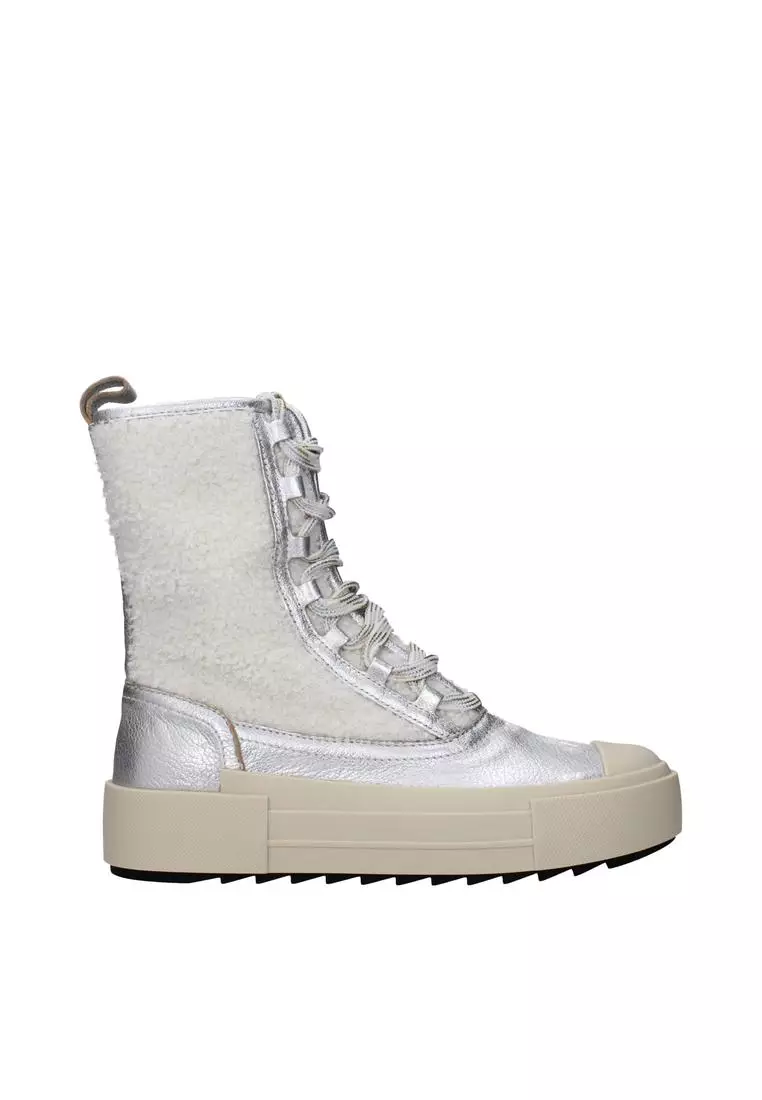 Buy Philippe Model Leather Ankle Boots with Front Logo Online | ZALORA ...