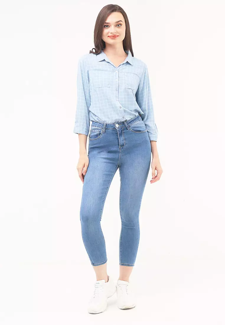 Denim High Waist Ladies Jeans