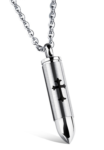 Trendyshop silver Bullet Pendant Necklace 1952AACEA75119GS_1
