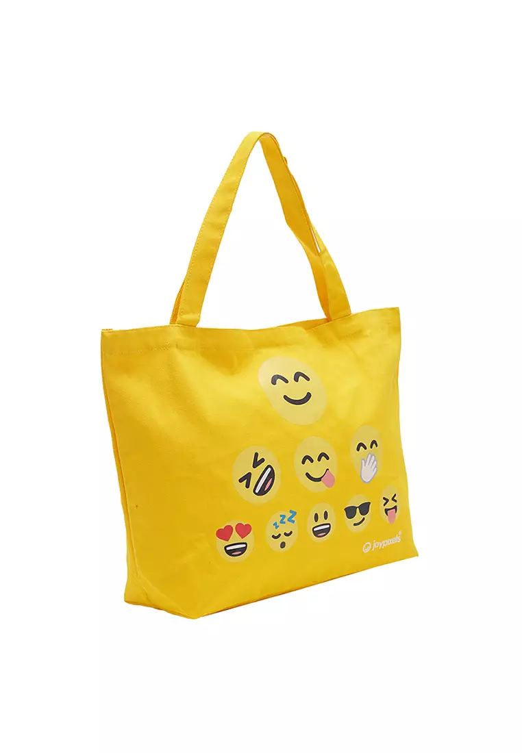 Canvas Bags Joypixels Yellow Emoji Tree