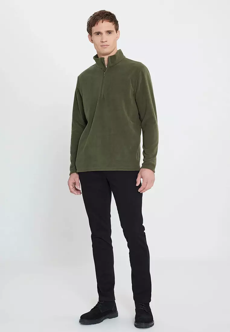 Zip Neck Polar Sweatshirt