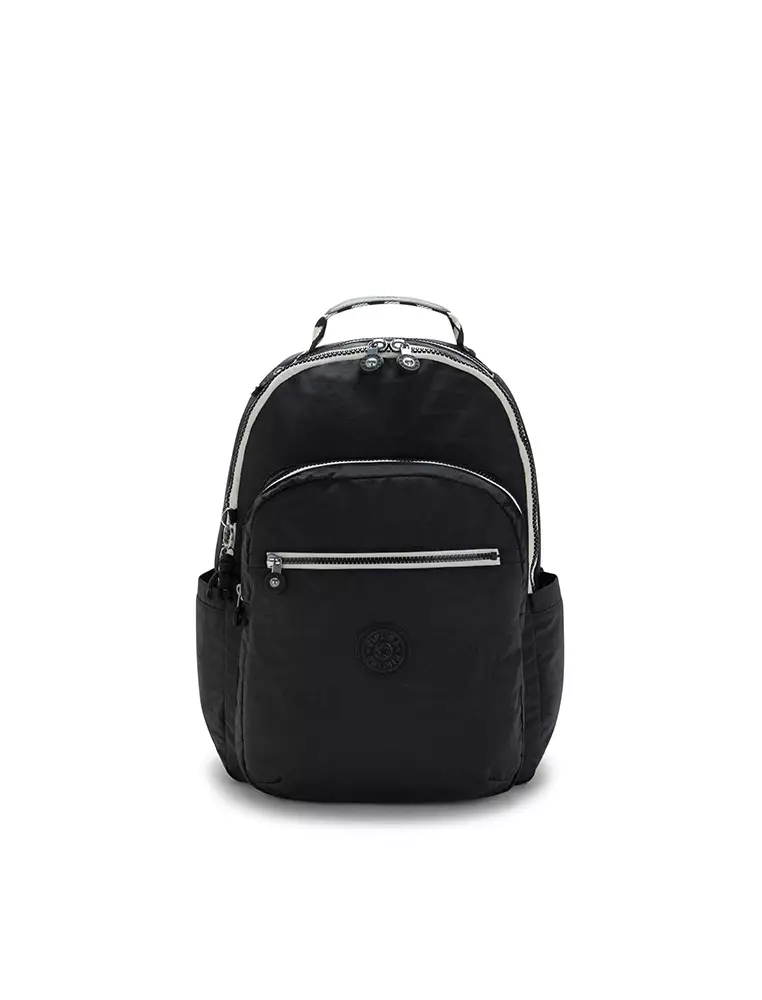 Kipling black and white backpack clearance