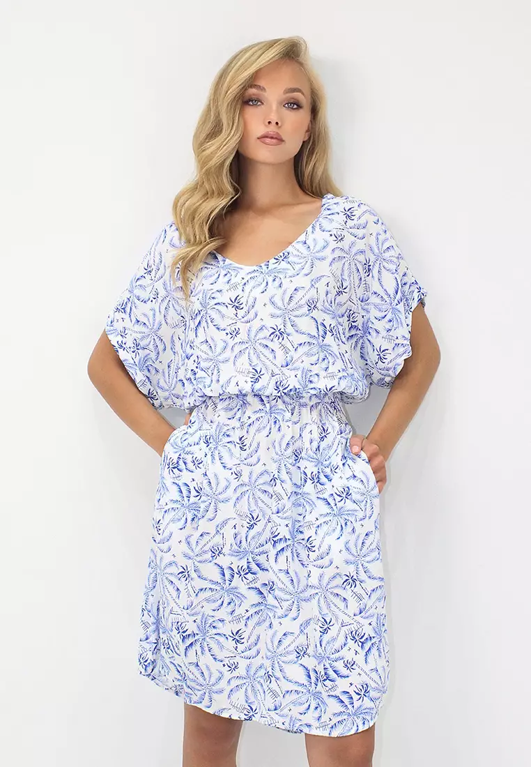 Viscose V-Neck Dress