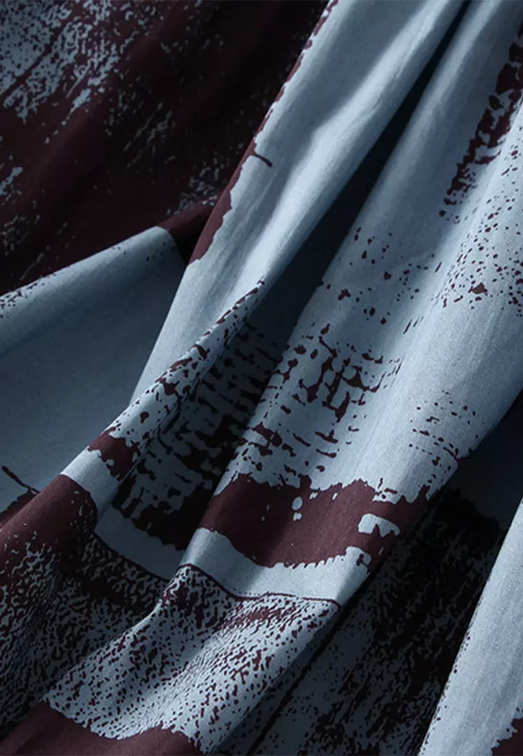 Ink Graffiti Printed A-line Skirt AF2302-2