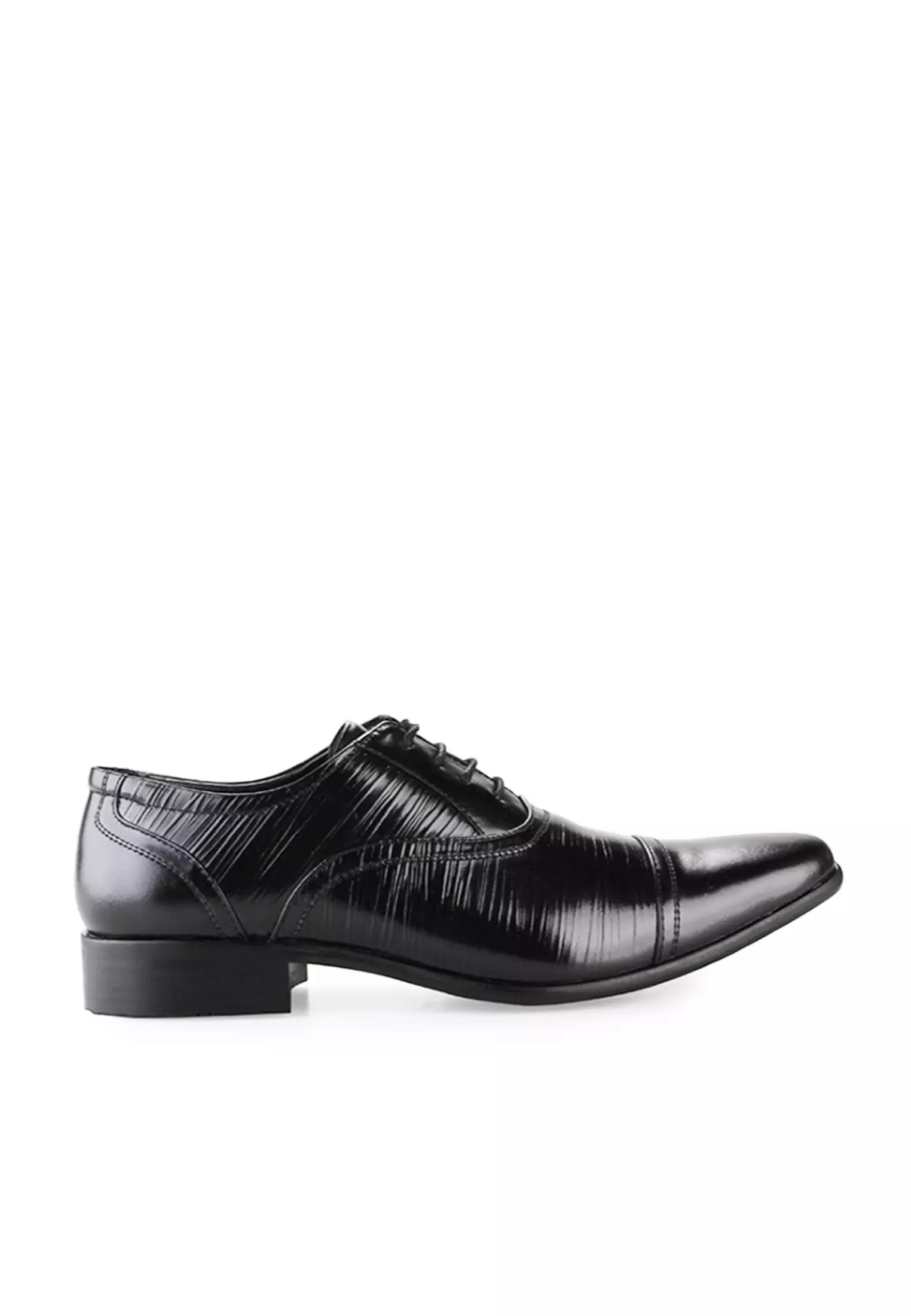 Solomon Sepatu Lace Up Pantofel model klassic Kantor Pria Kulit Asli