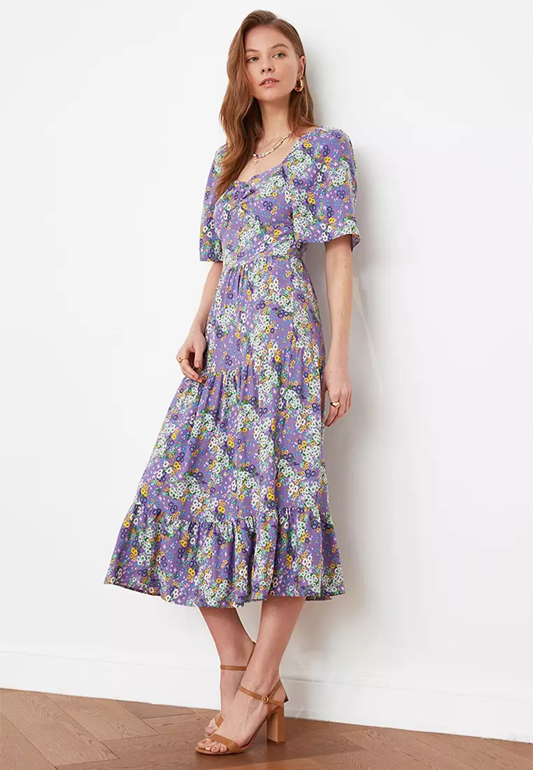 Print Midi Dress