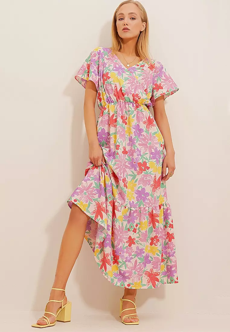 Flounce Cotton Dress