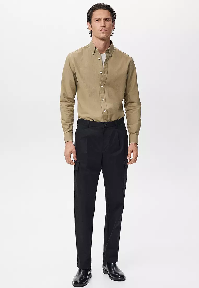 標準剪裁棉工裝褲