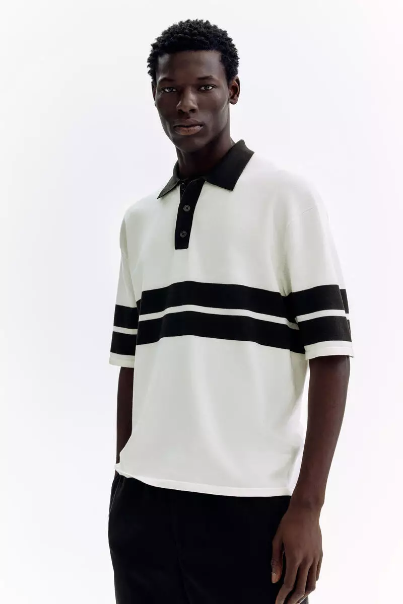Loose Fit Knitted polo shirt