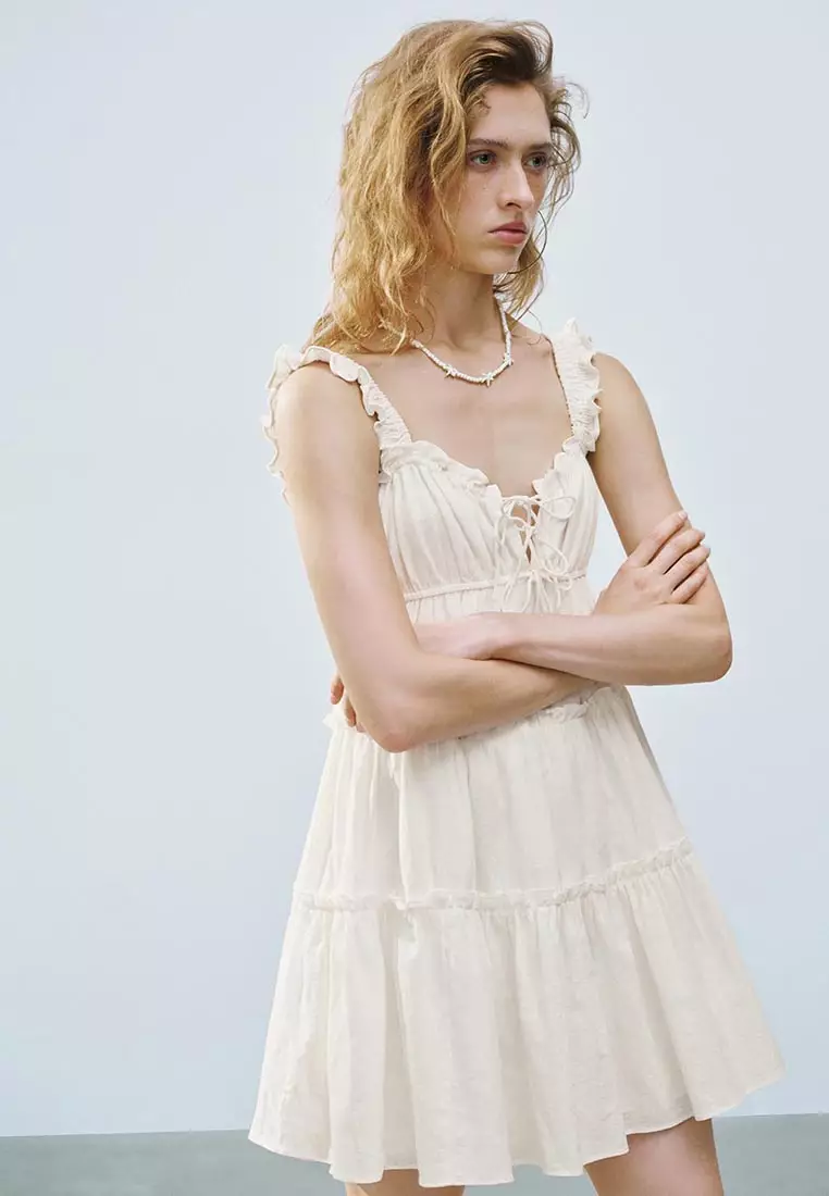 Ruffle Hem A-Line Dresses