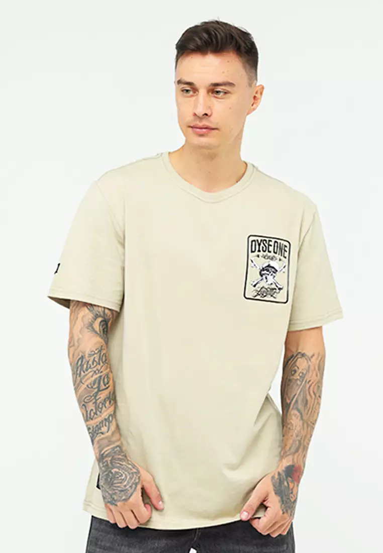 Round Neck Short Sleeves Slim Fit T-Shirt