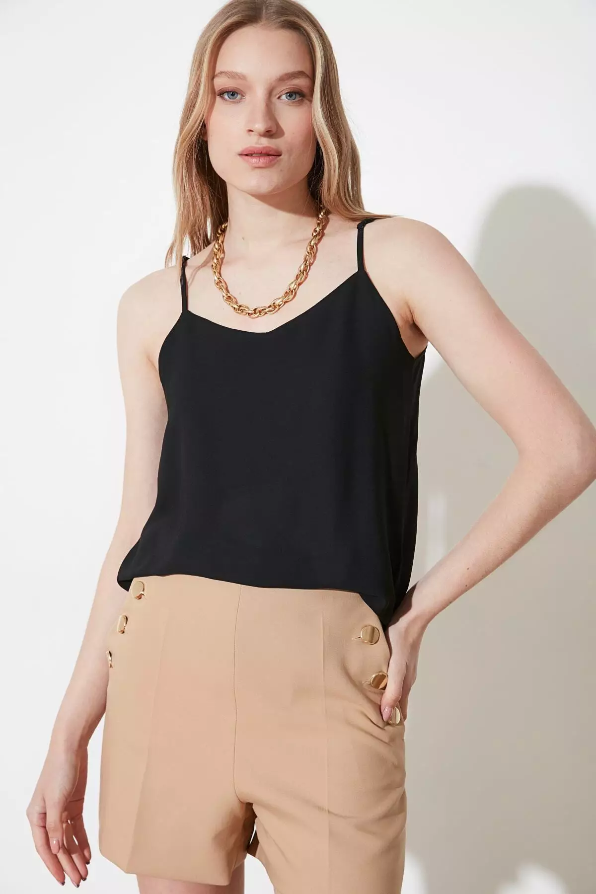 Basic V-Neck Slip Top