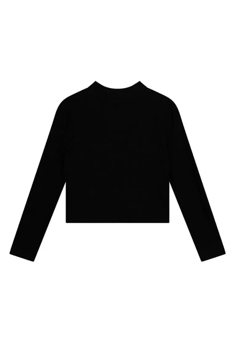 girls long sleeve black shirt