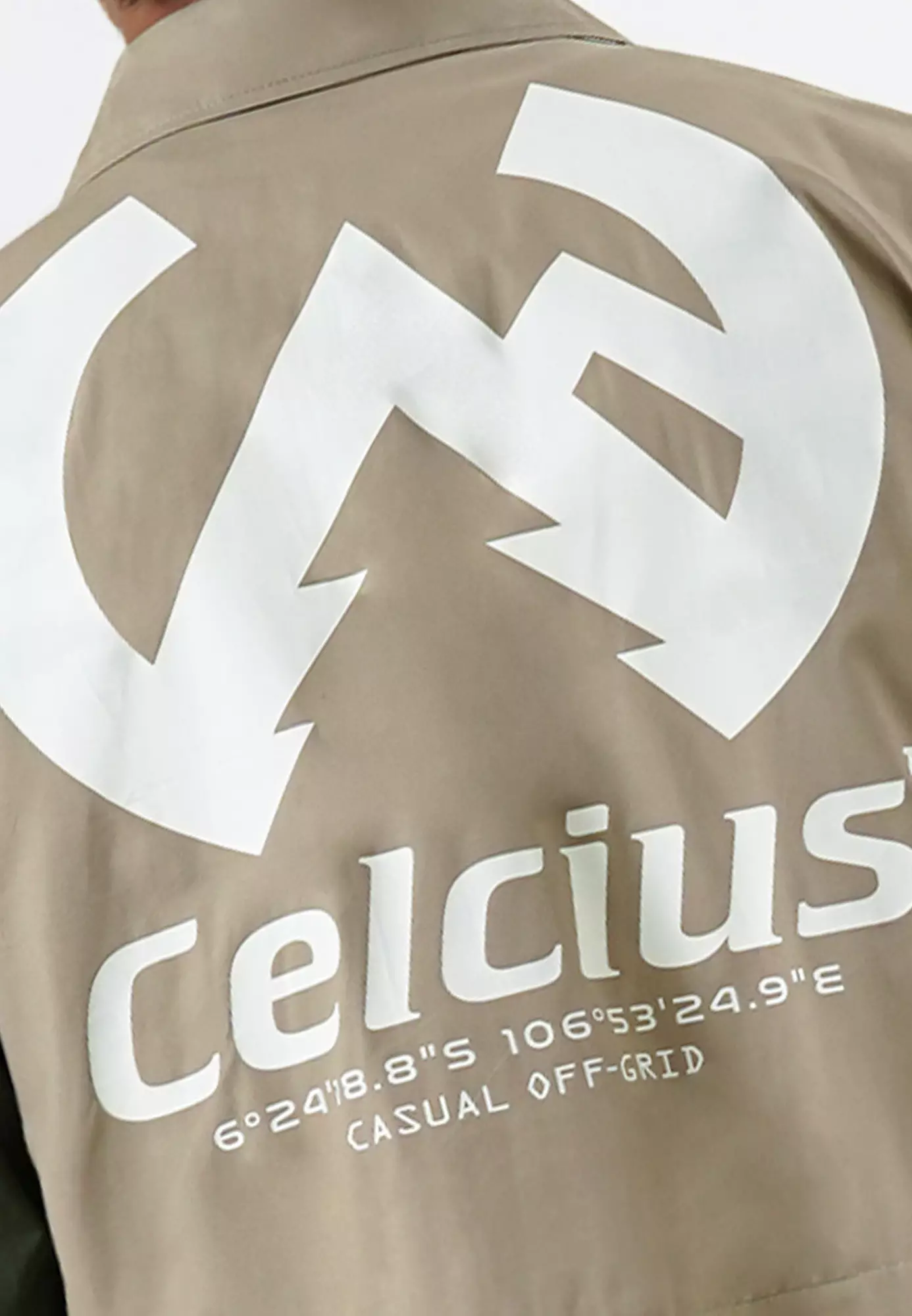 CELCIUS Casual Off Grid Kemeja Lengan Pendek L03000530C Khaki