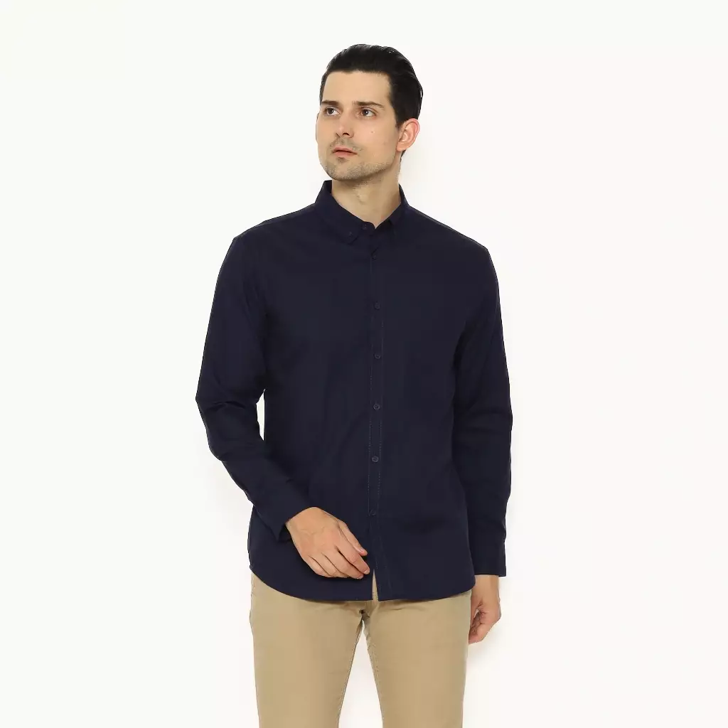AMK Kemeja Pria Lengan Panjang SHS CHIKO L/S Navy