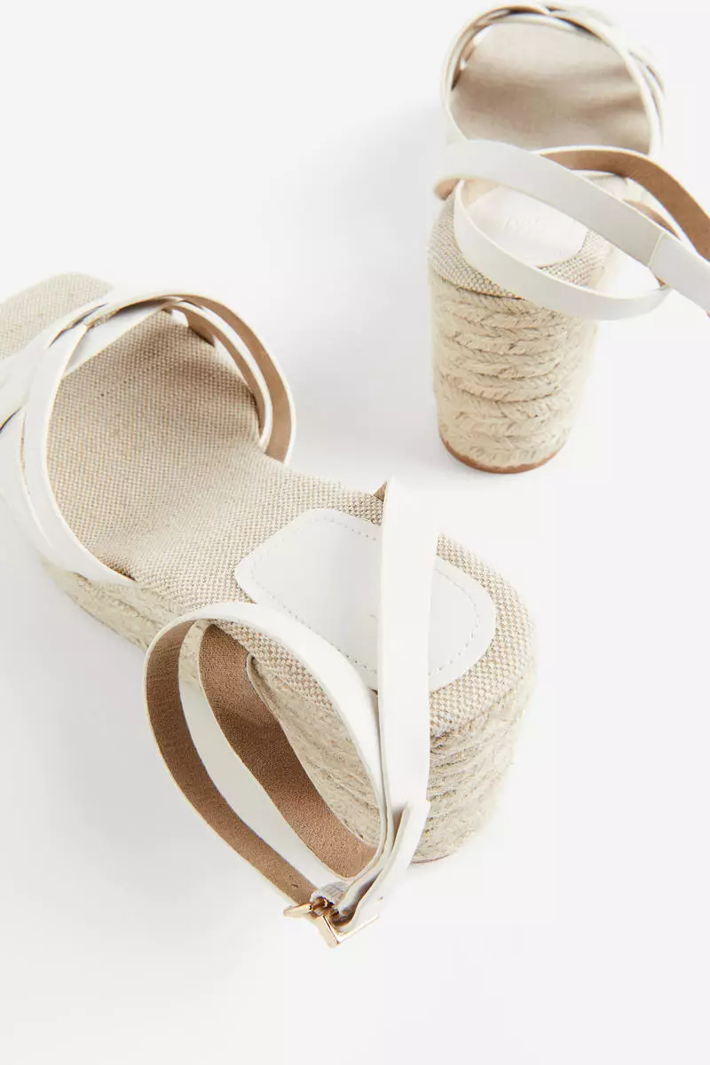 Wedge-heeled espadrilles