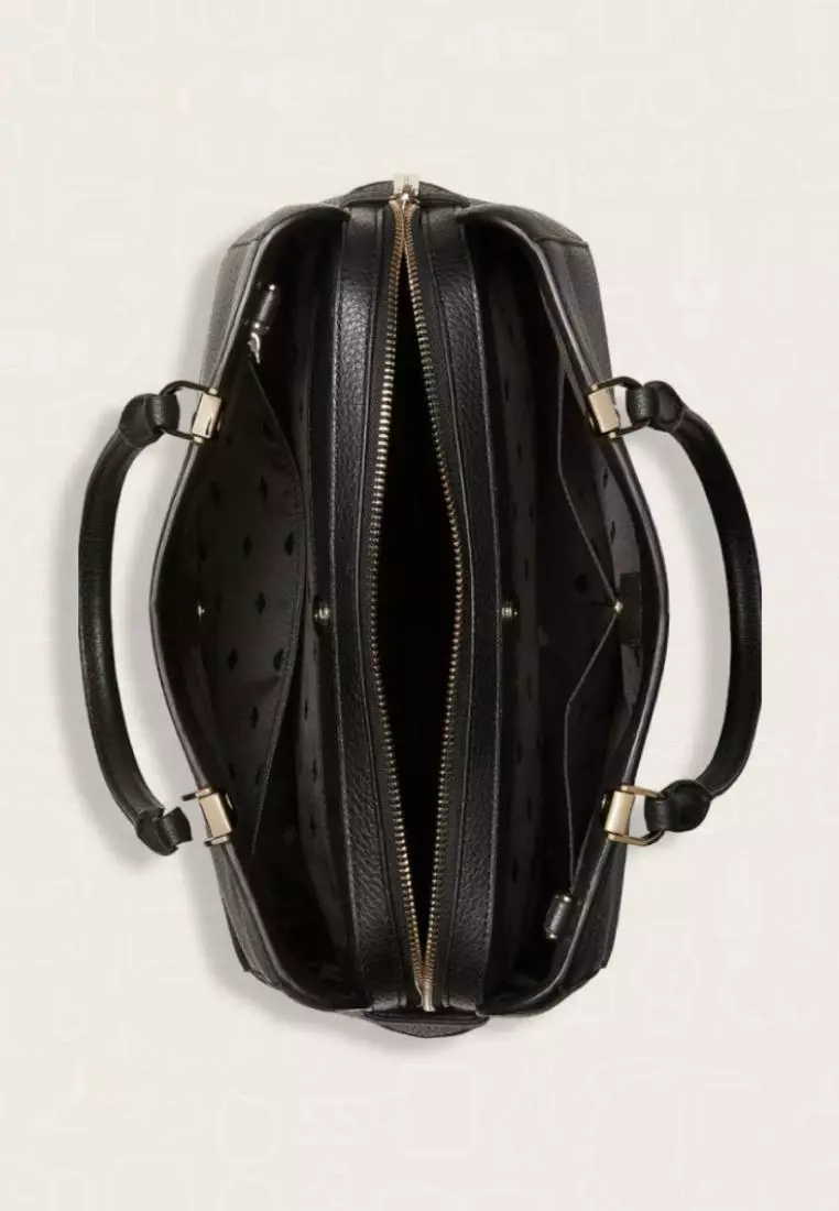 Kate Spade Leila Medium Triple Compartment Satchel in Black