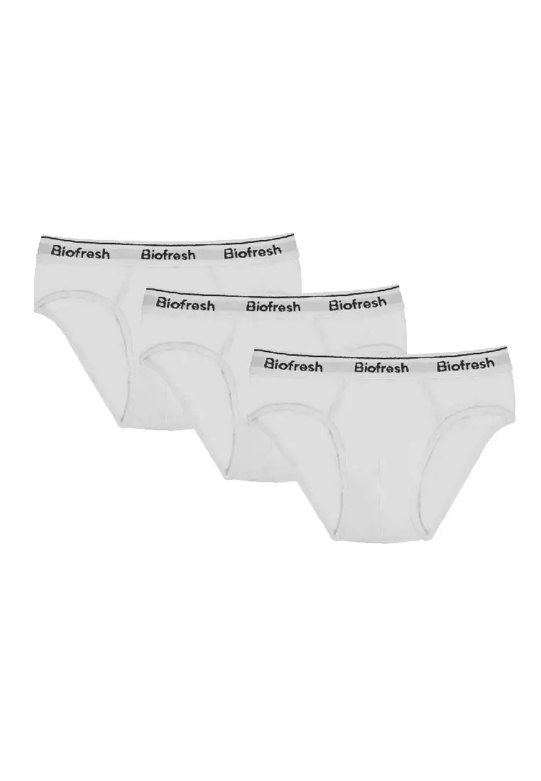 Biofresh Men's Antimicrobial Modal Cotton Boxer Brief 3 pieces in a pack  UMBBG24