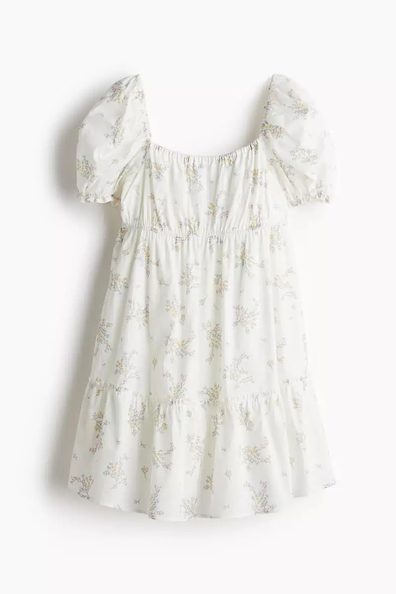 Frill-trimmed dress