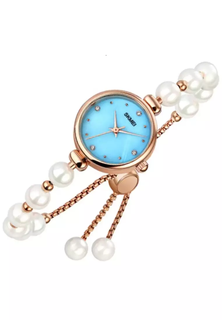 Jam Tangan Analog Wanita Waterproof Strap Tali Material Natural Stone DV56 ORIGINAL