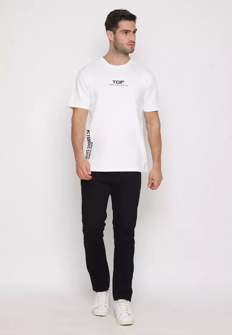 NX T-Shirt Cotton Combed Tebal Pria 207370081