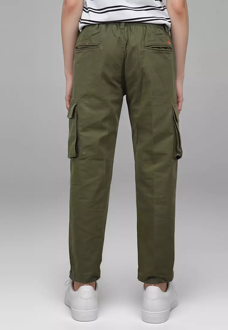 Crocodile KIDS PENE Green - Celana Cargo Anak Junior - Panjang