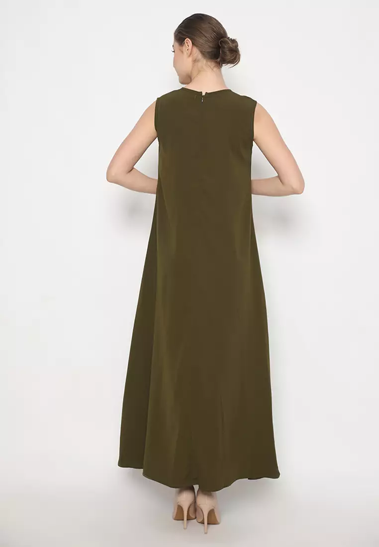 Lavani Manset Dress Army