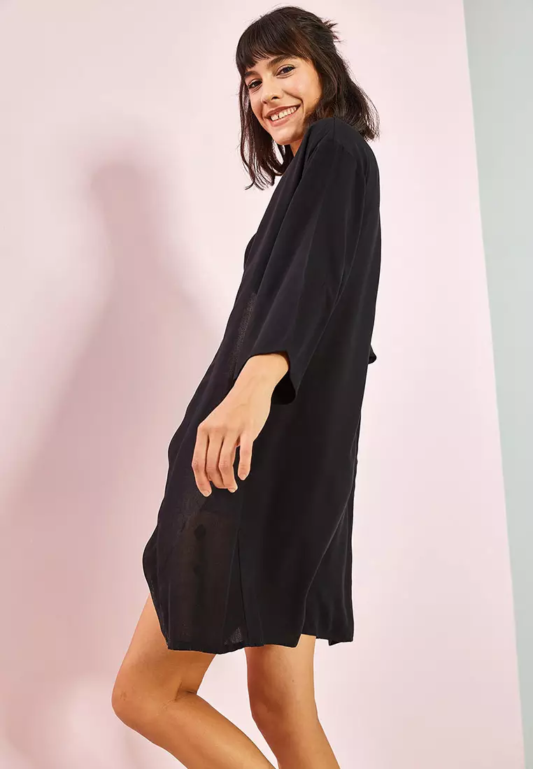 SI/CO KIMONO GAWN ブラック Snake and Skull Black Ladies (KAPUKI Original): Denim Kimono