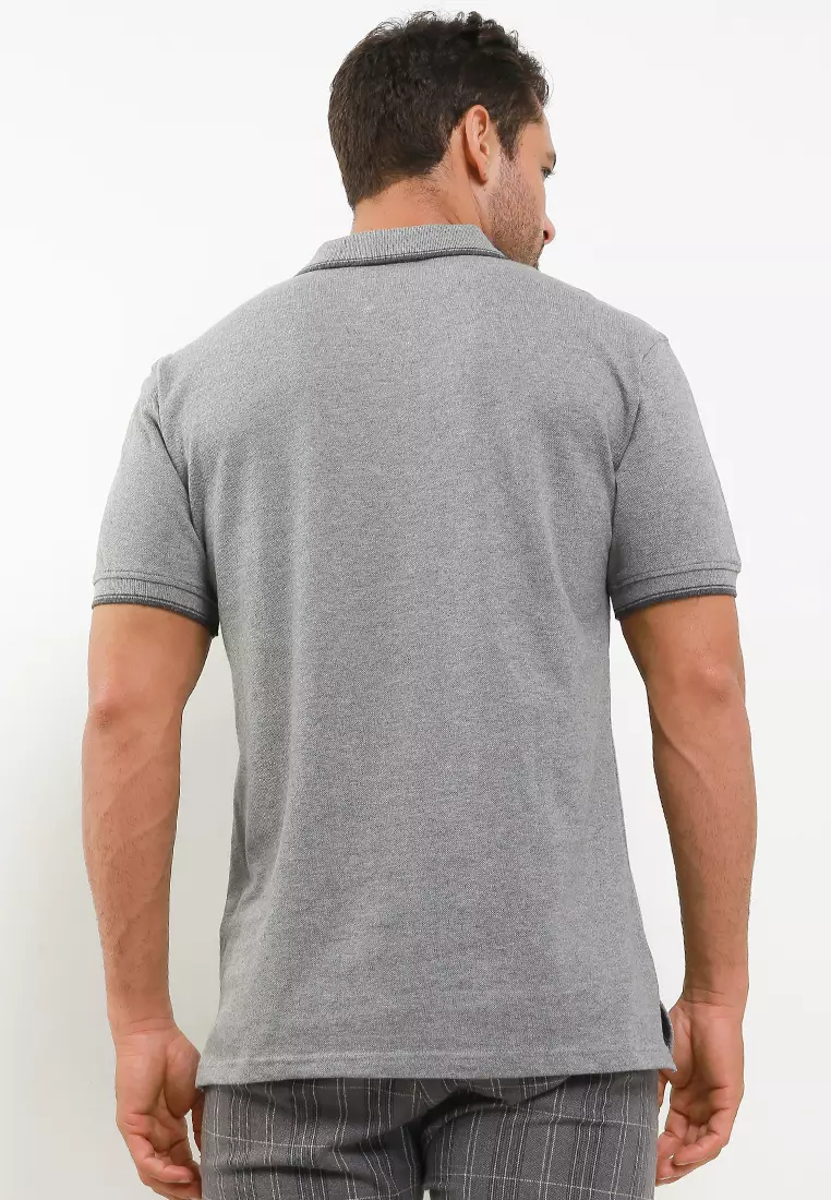 Crocodile COLE Fossil Baju Kaos Kerah Pria Men Polo Relax Fit - Katun