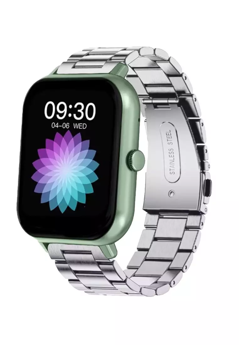 Unisex Rectangular Smart Watch - Green