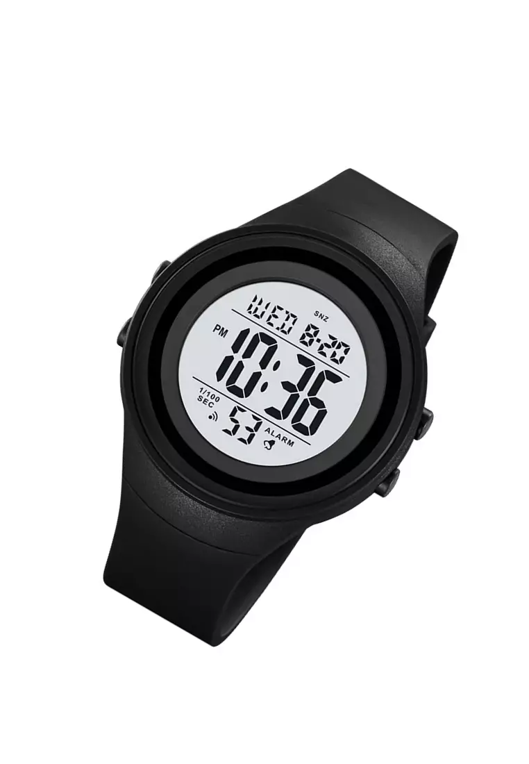 Jam Tangan Digital Pria Sporty Alarm Material TPU Waterproof ORIGINAL