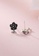 ZITIQUE black and silver Women's Black Plum Blossom Earrings - Silver 786CAAC21F1737GS_4