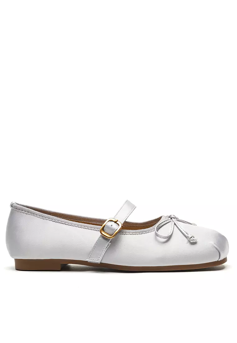 Discount on Twenty Eight Shoes  shoes - SKU: Bow Round toe Strap Flat Shoes WW222-6