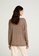 Sisley brown Sweater with drawstring 6DEF9AADAF1C3EGS_2