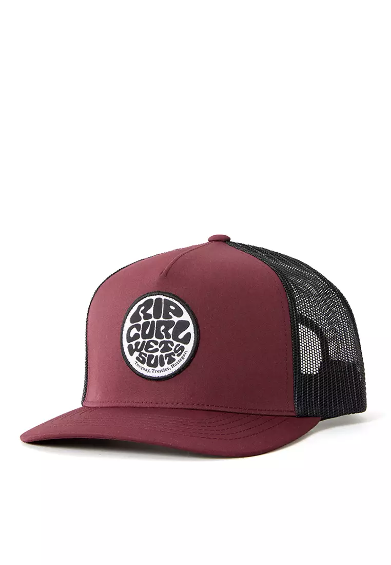 Rip Curl Mens Icons Trucker Hat, Mesh Back Cap Snapback for Men
