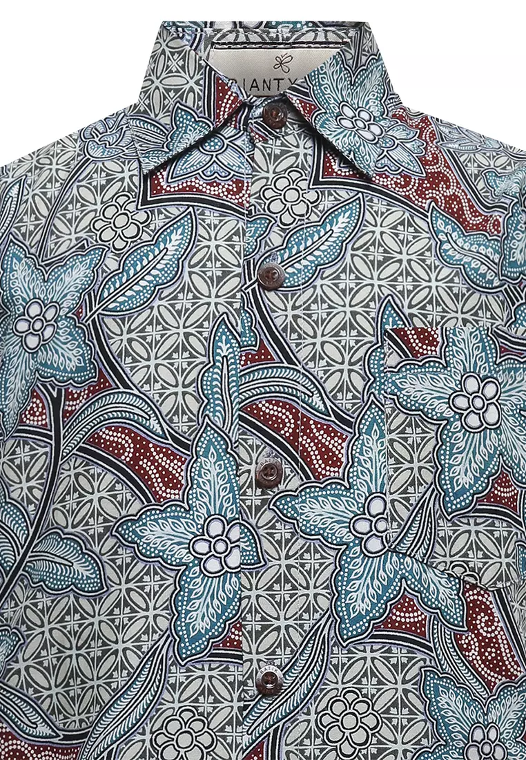 Hem Anak Batik Laki Laki Lengan Pendek Gavin Tosca Green