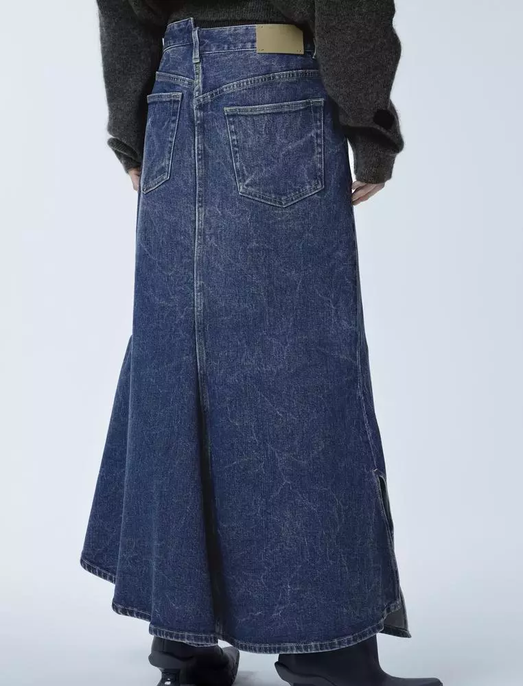 A-Line Denim Mermaid Skirt