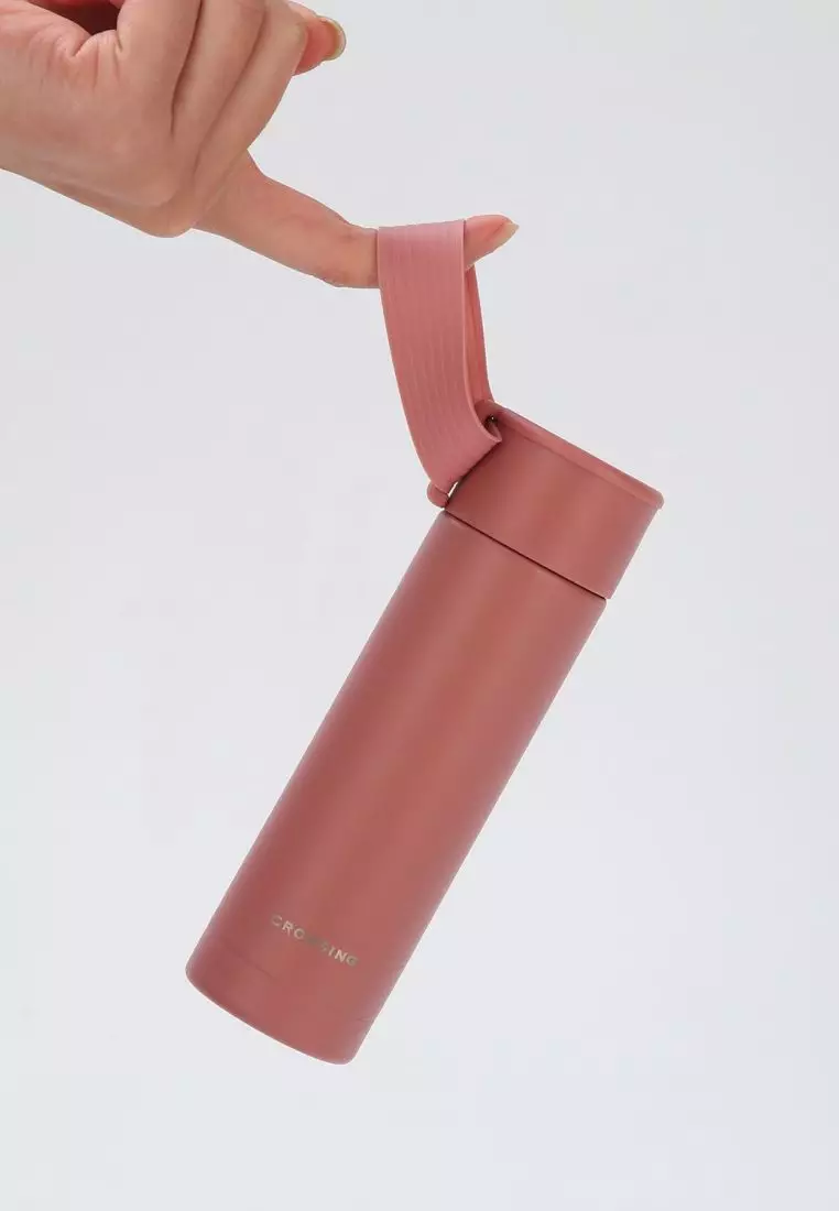 Crossing Compact Slim Insulated S/S Bottle 180ml - Rose Quartz