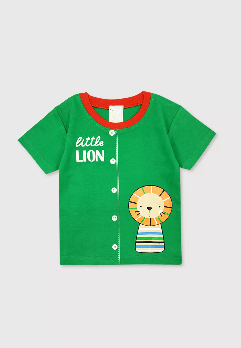 Wakakids Baju Bayi Anak Laki Laki Usia 12 Bulan Hingga 18 Bulan Setelan Celana Jeans Motif Little Lion 3401 Hijau