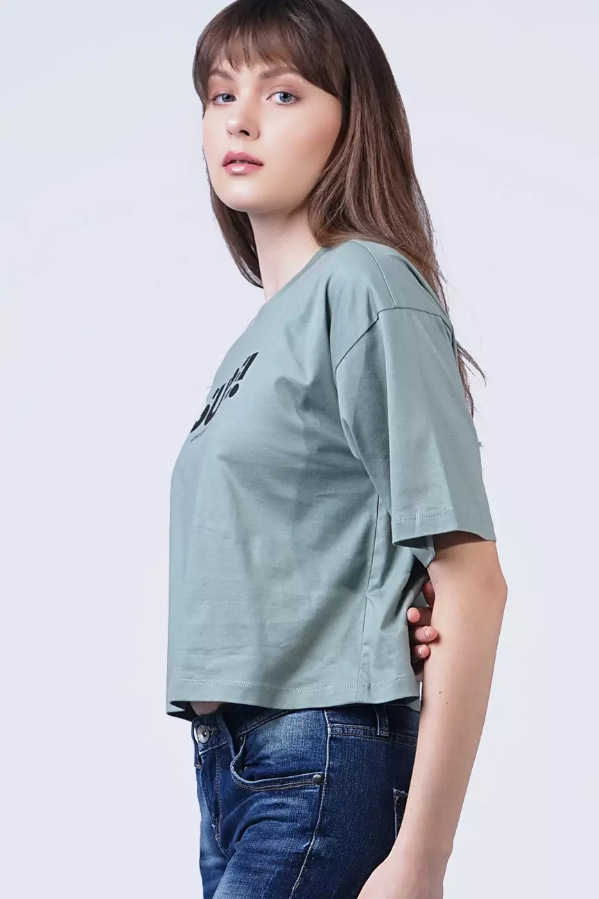 Kaos Wanita Talia Dusty Green