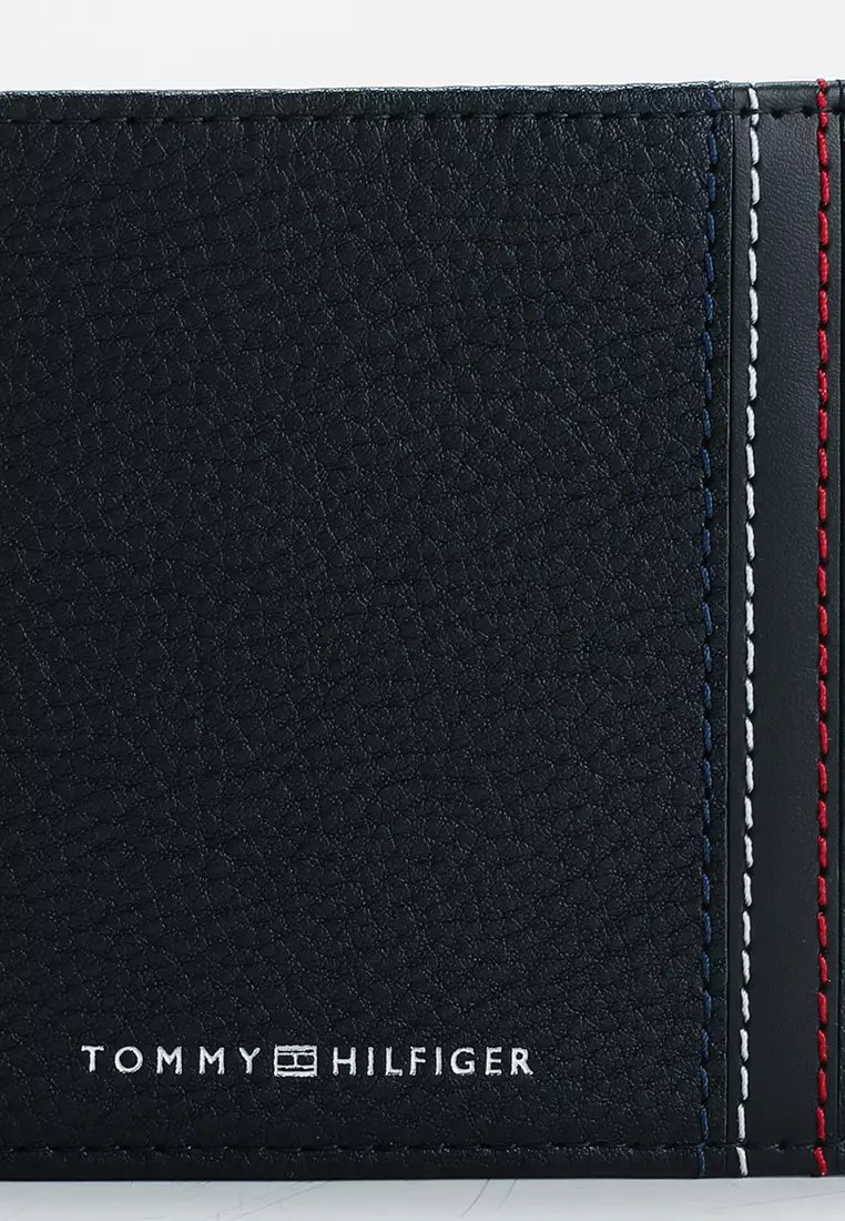 商標皮革雙摺銀包 - TH Mainline