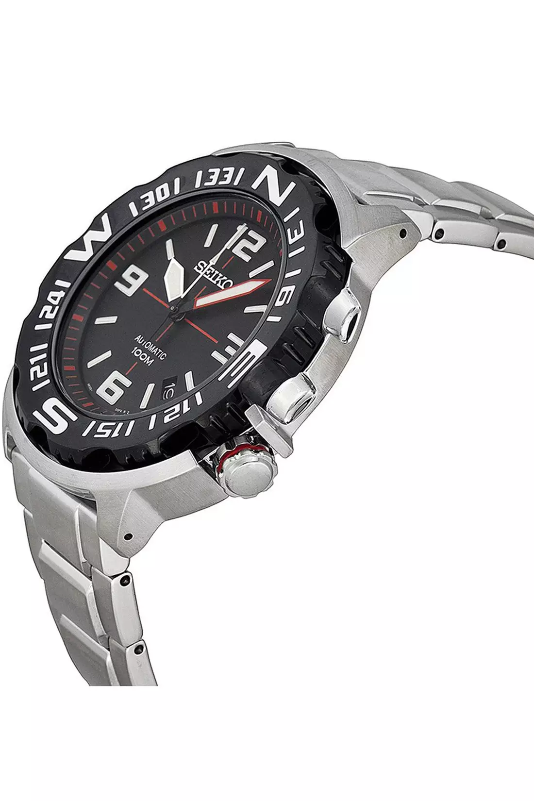 Jam Tangan Pria Seiko Automatic Diver Original Garansi Resmi Strap Stainless Steel Black SRP445K1 SRP445 Silver