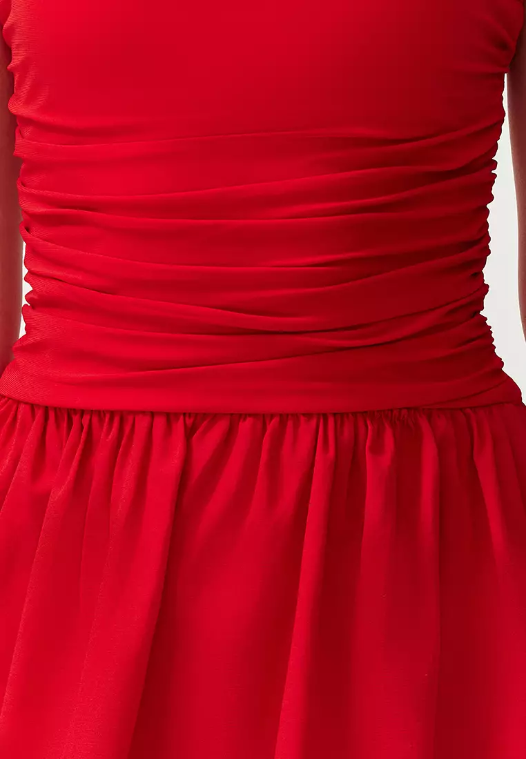 Straight Mini Sleeveless Fitted Dress