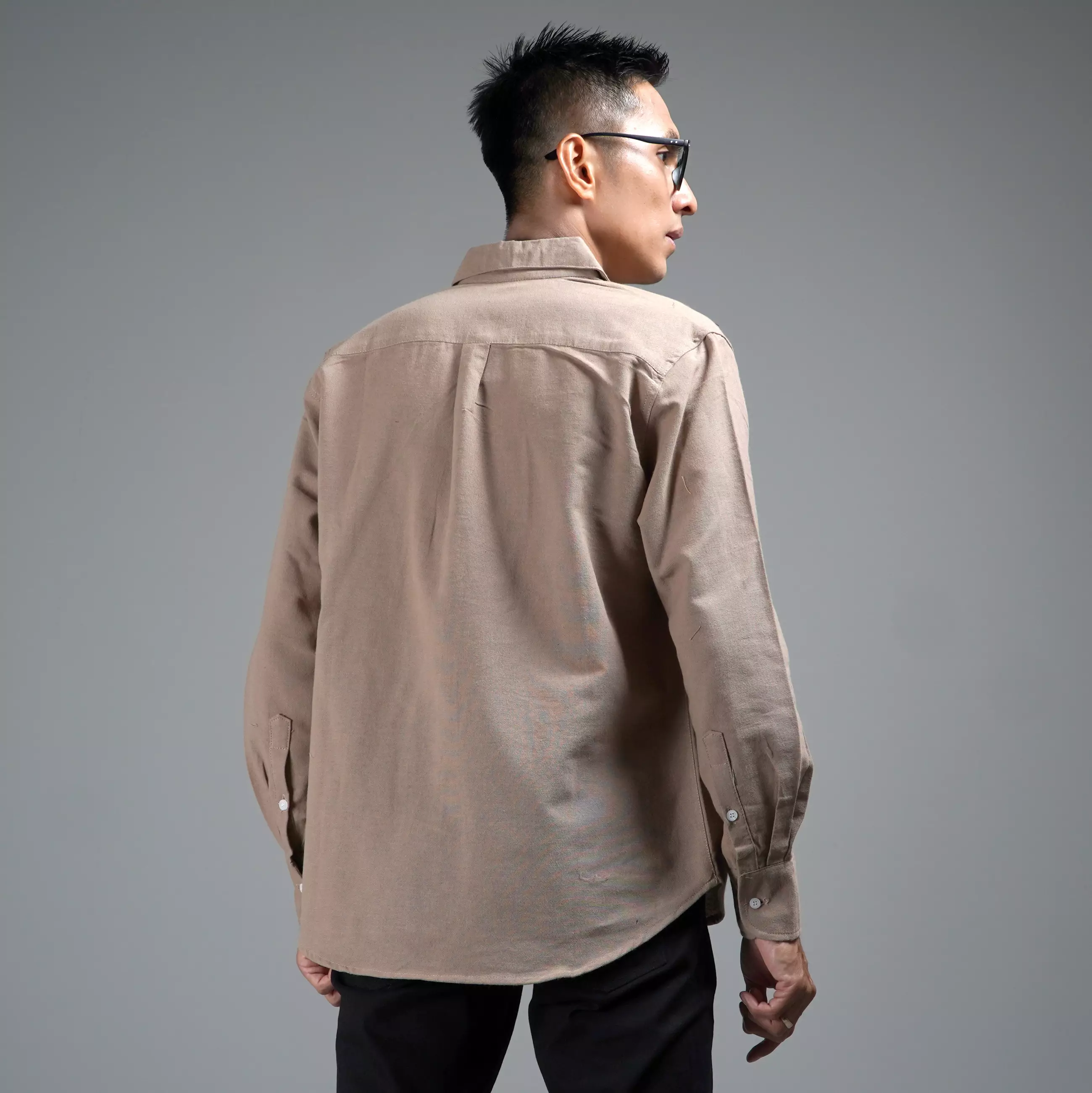 FERNANDO Kemeja Long Sleeve Shirt Kemeja Linen Pria - COKSU
