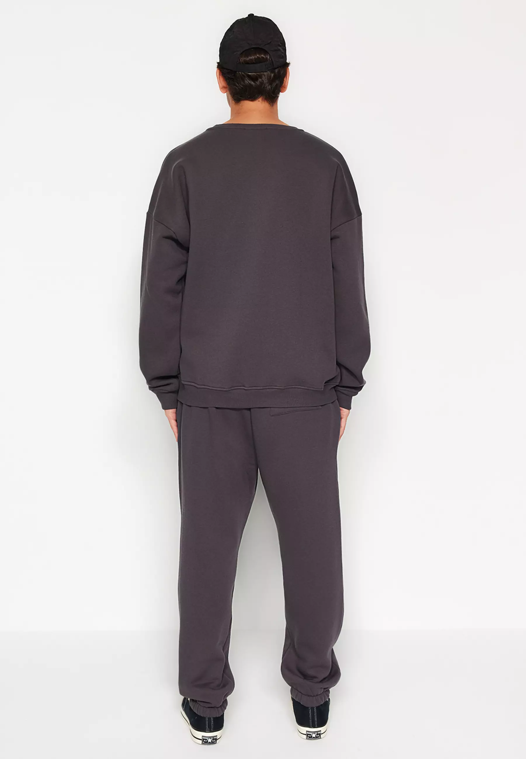 Oversized Embroidery Tracksuit Set