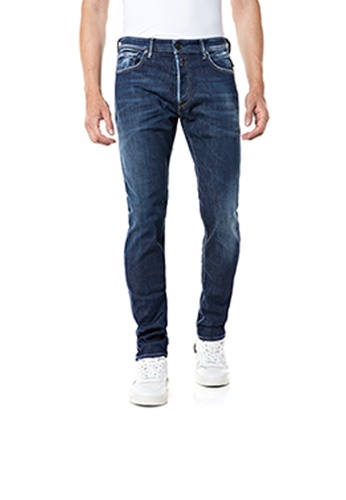 REPLAY blue and navy Slim fit Donny jeans 3AEB9AA074E28DGS_1