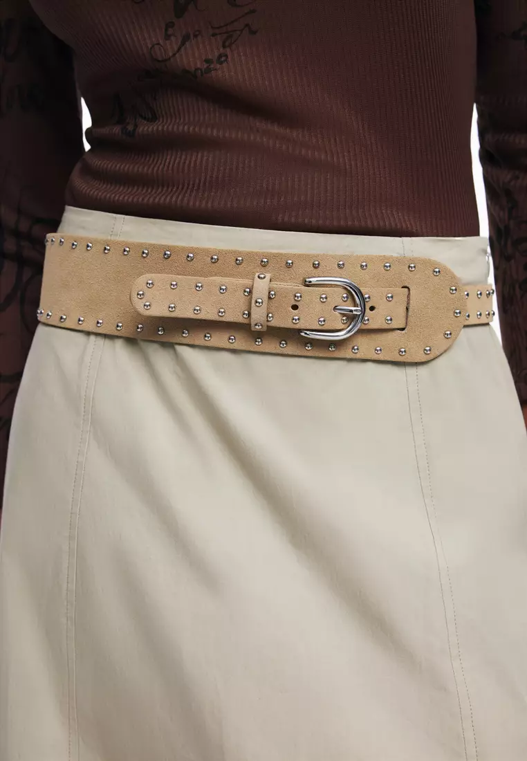 Double leather belt