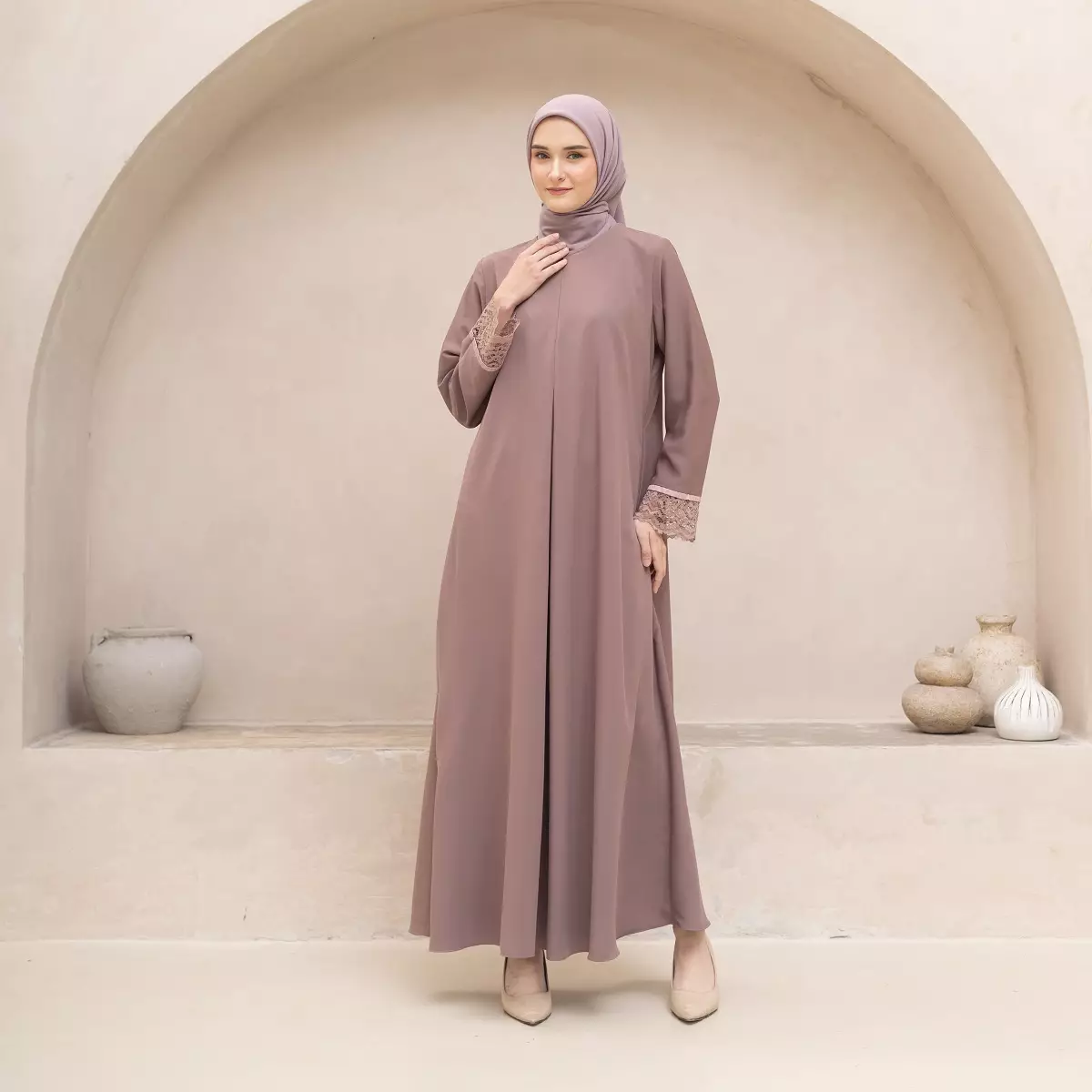 EPC Abaya Amara - Woodrose - Moonlit Elegance Series