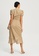 The Fated beige Zenith Wrap Midi Dress 41ED4AA101805FGS_3