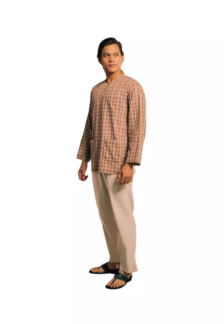 UMMA Arjuna Kurta Bakawali Raya 2024 in Brown